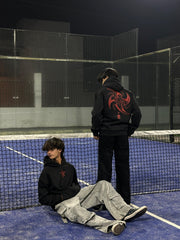 Kunai Design Black Hood – Bold Ninja Streetwear Hoodie