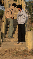 Silent Journey Design Camel Hood – Minimal Premium Winter Hoodie