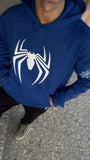 Spider Design Blue Hood – Premium Winter Streetwear