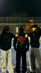 Kunai Design Black Hood – Bold Ninja Streetwear Hoodie