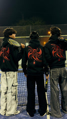 Kunai Design Black Hood – Bold Ninja Streetwear Hoodie